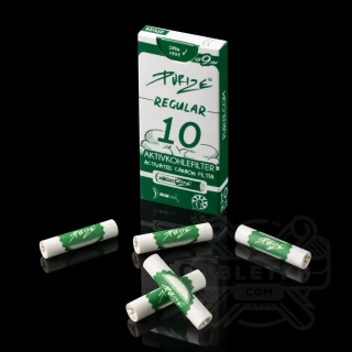 Filtry z węglem aktywnym Purize Regular 9mm (10 szt.) - białe