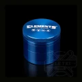 Grinder metalowy Elements 54 mm - 4 częściowy z magnesem niebieski (blue)