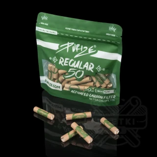 Filtry z węglem aktywnym Purize Regular 9mm (50 szt.) - brązowe