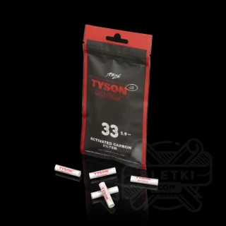 Filtry z węglem aktywnym Purize Xtra Slim 6mm (33 szt.) - Tyson