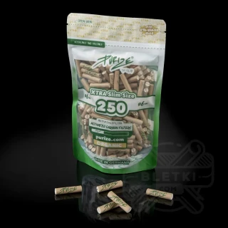 Filtry z węglem aktywnym Purize Xtra Slim 6mm (250 szt.) - brązowe