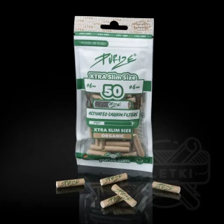 Filtry z węglem aktywnym Purize Xtra Slim 6mm (50 szt.) - brązowe