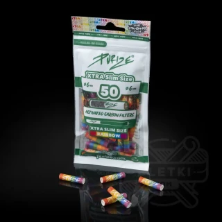 Filtry z węglem aktywnym Purize Xtra Slim 6mm (50 szt.) - We Love Diversity - Rainbow