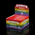Bibułki Elements Rainbow Connoisseur King Size Slim + ustniki papierowe - box