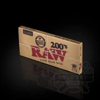 Bibułki Raw Classic King Size Slim - 200 listków
