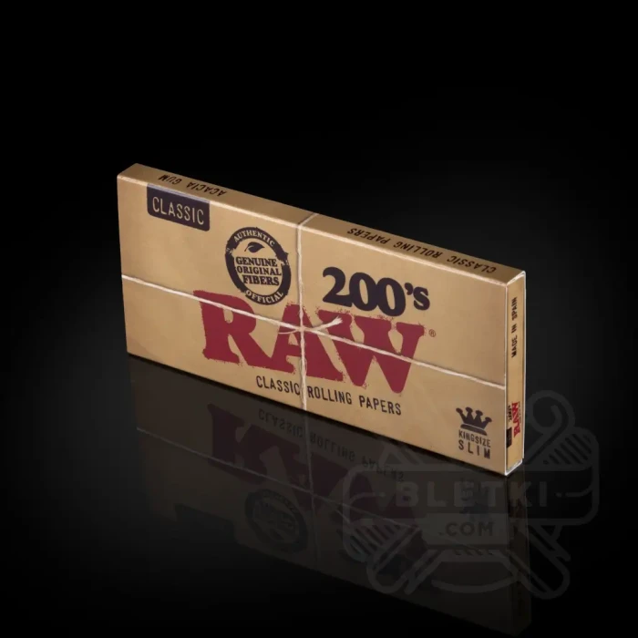 Bibułki Raw Classic King Size Slim - 200 listków
