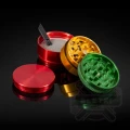 Metalowy młynek (grinder) Hammercraft x Raw 55 mm - 4 częściowy z magnesem rasta