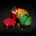 Metalowy młynek (grinder) Hammercraft x Raw 61 mm - 4 częściowy z magnesem rasta