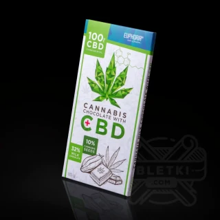 Czekolada konopna CBD Euphoria Cannabis Chocolate Milk 100mg (80 g) - mleczna