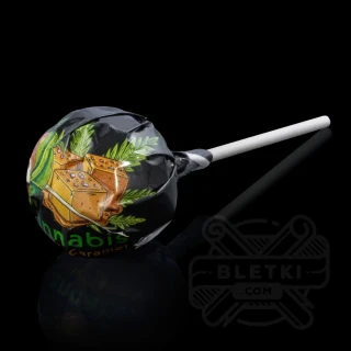 Lizak konopny z gumą Euphoria Cannabis Salted Caramel (25 g)