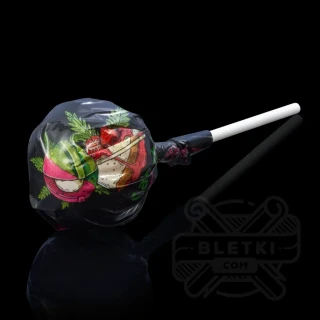 Lizak konopny z gumą Euphoria Cannabis Strawberry Cheesecake (25 g)