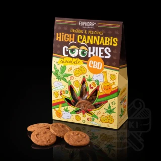 Ciasteczka konopne Euphoria High Cannabis Cookies Chocolate CBD (100 g)
