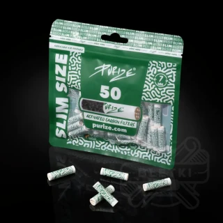 Filtry z węglem aktywnym Purize Slim Size 7mm (50 szt.) - białe