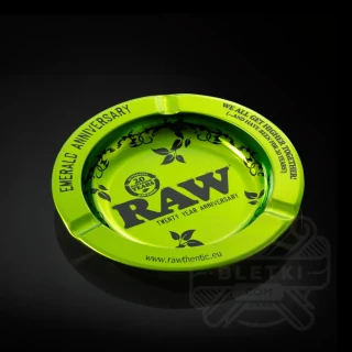 Metalowa popielniczka Raw 20th zielona