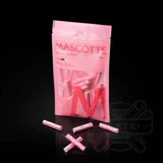 Filtry z węglem aktywnym Mascotte Active Pink 6 mm (50 szt.) - różowe