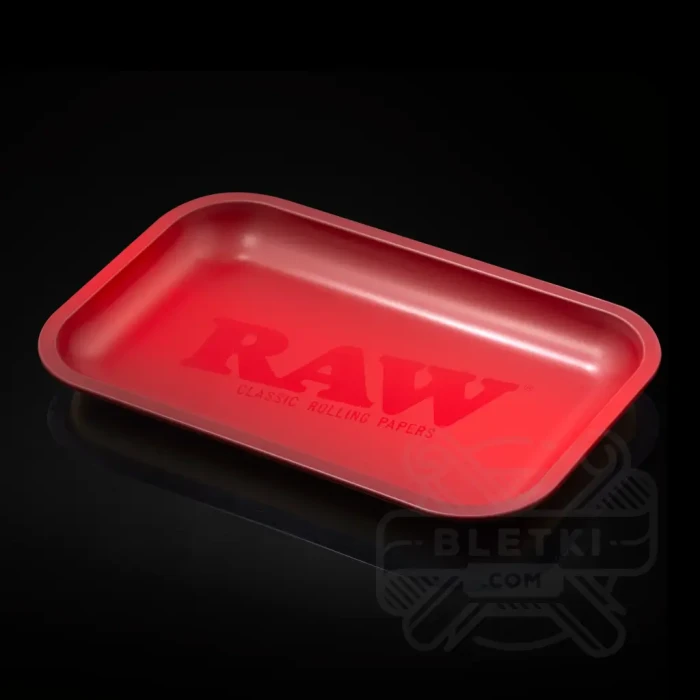 Tacka metalowa Raw Red mała - czerwona