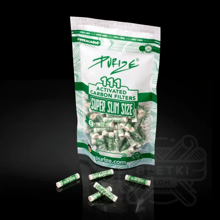Filtry z węglem aktywnym Purize Super Slim 5mm (111 szt.)