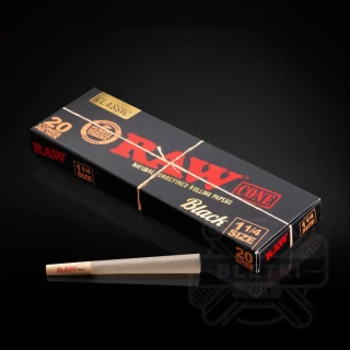 Bibułki Raw Cone Black Classic 1 1/4 (20 szt.)