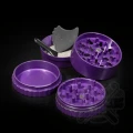 Młynek aluminiowy SLX PRO 50 mm (non sticky) - 4 częściowy z magnesem fioletowy (Purple)