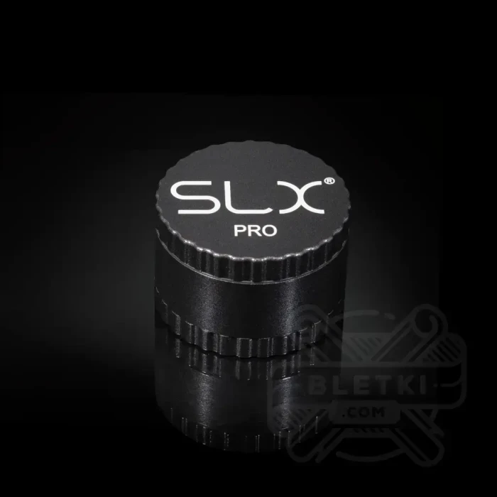 Młynek aluminiowy SLX PRO 50 mm (non sticky) - 4 częściowy z magnesem czarny (Black)