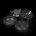 Młynek aluminiowy SLX PRO 50 mm (non sticky) - 4 częściowy z magnesem czarny (Black)