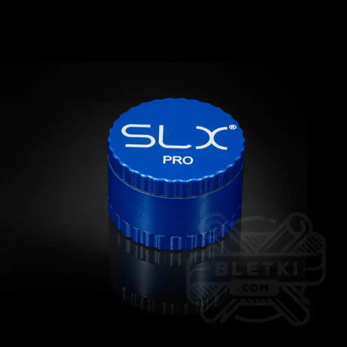 Młynek aluminiowy SLX PRO 50 mm (non sticky) - 4 częściowy z magnesem niebieski (Ocean Blue)