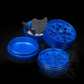 Młynek aluminiowy SLX PRO 50 mm (non sticky) - 4 częściowy z magnesem niebieski (Ocean Blue)
