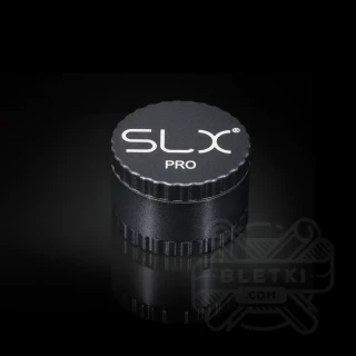 Młynek aluminiowy SLX PRO 50 mm (non sticky) - 4 cczęściowy z magnesem grafitowy (Charcoal)
