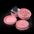 Młynek aluminiowy SLX PRO 62 mm (non sticky) - 4 częściowy z magnesem różowy (Flamingo Pink)