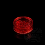 Plastikowy młynek (grinder) Buddies 60mm - 2 częściowy z magnesem (czerwony)