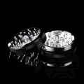 Młynek aluminiowy Hammercraft 63mm - 2 częściowy z przeźroczystym wieczkiem - czarny
