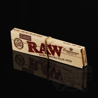 Bibułki Raw Classic Connoisseur King Size Slim + ustniki papierowe
