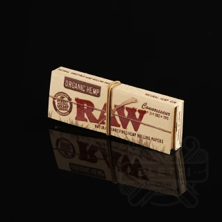 Bibułki Raw Organic  Hemp Connoisseur 1 1/4 + ustniki papierowe