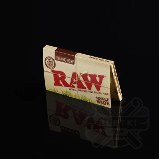 Bibułki Raw Organic Hemp Single Wide Double