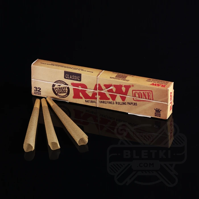 Bibułki Raw Cone Classic King Size (32 szt.)